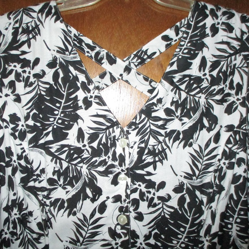 Only Necessities Button-Front Gourded Sundress 22w - image 8